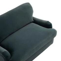 Daphnis Aegean Blue Velvet Sofa Bed, Loveseat -Daals Store GCSF 2603 AEGEAN VEL LOVESEAT detail2