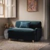 Daphnis Aegean Blue Velvet Sofa Bed, Loveseat 5 Daphnis Aegean Blue Velvet Sofa Bed, Loveseat -Daals Store GCSF 2603 AEGEAN VEL LOVESEAT main