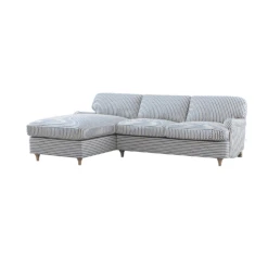 Daphnis Blue Striped Linen Blend Sofa Bed, Grande Chaise Left Hand Facing 23 Daphnis Blue Striped Linen Blend Sofa Bed, Grande Chaise Left Hand Facing -Daals Store GCSF 2603 BLUE STRIPE LEFT GIF
