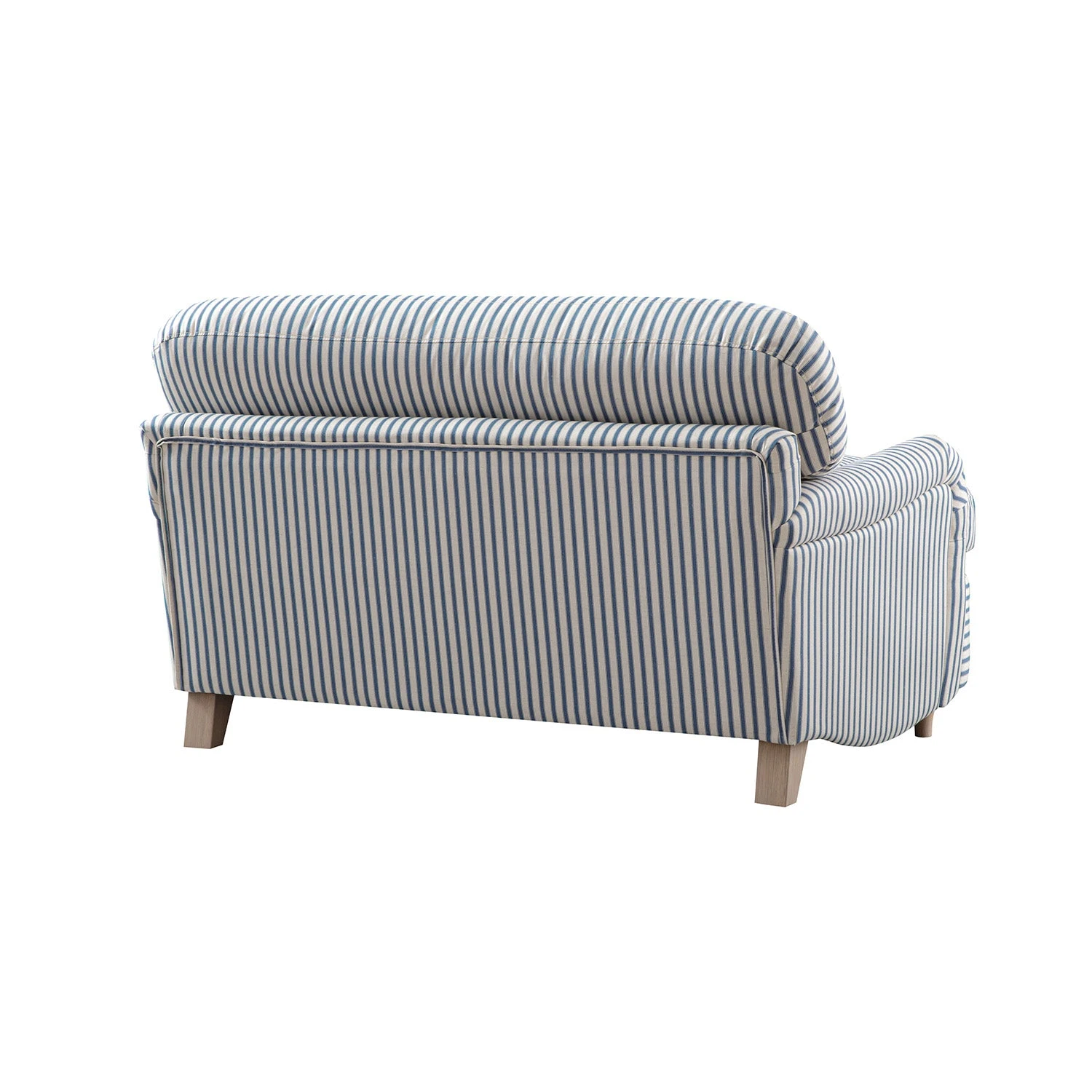 Daphnis Blue Striped Linen Blend Fabric Sofa Bed, Loveseat 17 Daphnis Blue Striped Linen Blend Fabric Sofa Bed, Loveseat - Image 17