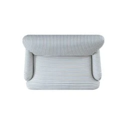 Daphnis Blue Striped Linen Blend Fabric Sofa Bed, Loveseat 35 Daphnis Blue Striped Linen Blend Fabric Sofa Bed, Loveseat -Daals Store GCSF 2603 BLUE STRIPE LOVESEAT WB6