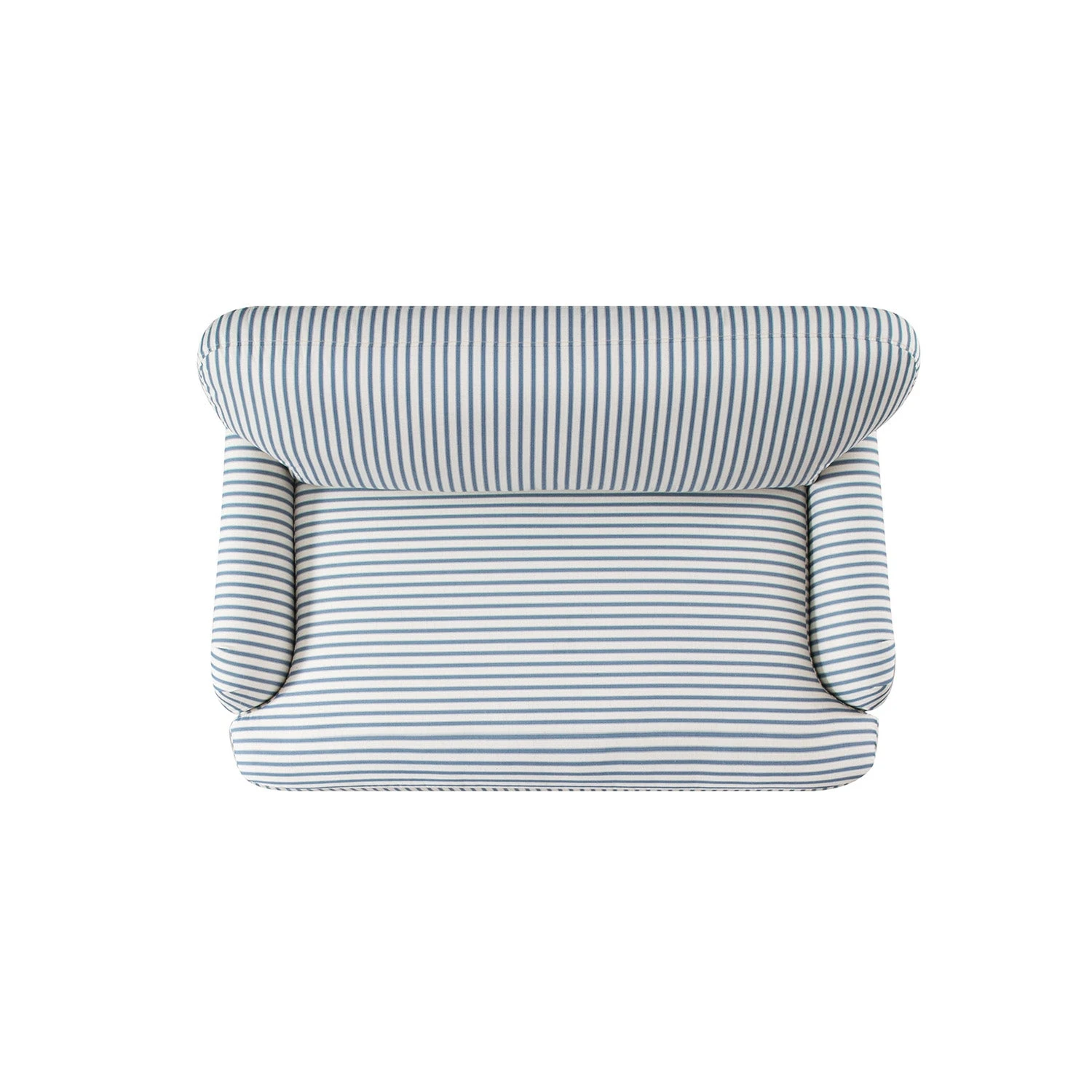 Daphnis Blue Striped Linen Blend Fabric Sofa Bed, Loveseat 18 Daphnis Blue Striped Linen Blend Fabric Sofa Bed, Loveseat - Image 18