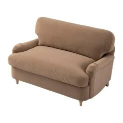 Daphnis Camel Velvet Sofa Bed, Loveseat -Daals Store GCSF 2603 CAMEL VEL LOVESEAT WB5