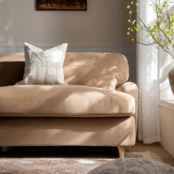 Daphnis Camel Velvet Sofa Bed, Loveseat -Daals Store GCSF 2603 CAMEL VEL LOVESEAT scene6