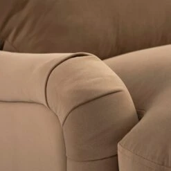 Daphnis Camel Velvet Sofa Bed, Grande Chaise Right Hand Facing -Daals Store GCSF 2603 CAMEL VEL RIGHT detail1