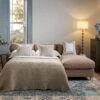 Daphnis Camel Velvet Sofa Bed, Grande Chaise Right Hand Facing -Daals Store GCSF 2603 CAMEL VEL RIGHT main