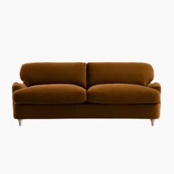 Daphnis Cinnamon Velvet Sofa Bed, Large 3-Seater -Daals Store GCSF 2603 CMON VEL 3ST WB1
