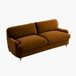 Daphnis Cinnamon Velvet Sofa Bed, Large 3-Seater -Daals Store GCSF 2603 CMON VEL 3ST WB5