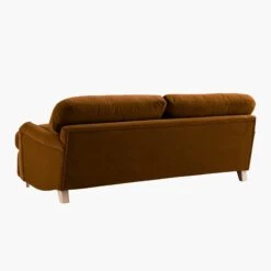 Daphnis Cinnamon Velvet Sofa Bed, Large 3-Seater -Daals Store GCSF 2603 CMON VEL 3ST WB7