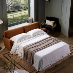 Daphnis Cinnamon Velvet Sofa Bed, Large 3-Seater -Daals Store GCSF 2603 CMON VEL 3ST scene4