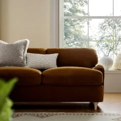 Daphnis Cinnamon Velvet Sofa Bed, Grande Chaise Left Hand Facing -Daals Store GCSF 2603 CMON VEL LEFT scene5