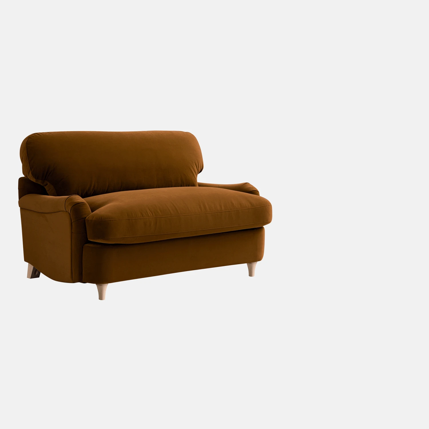Daphnis Cinnamon Velvet Sofa Bed, Loveseat 13 Daphnis Cinnamon Velvet Sofa Bed, Loveseat - Image 13