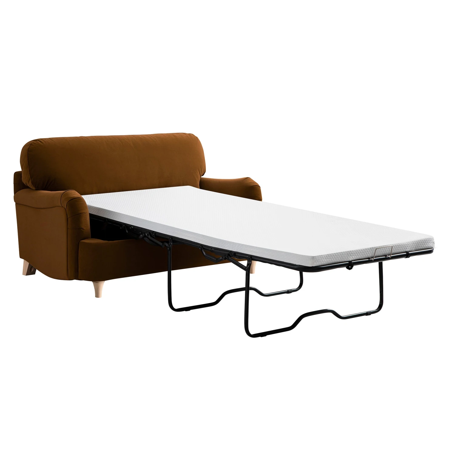 Daphnis Cinnamon Velvet Sofa Bed, Loveseat 11 Daphnis Cinnamon Velvet Sofa Bed, Loveseat - Image 11