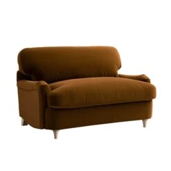 Daphnis Cinnamon Velvet Sofa Bed, Loveseat 33 Daphnis Cinnamon Velvet Sofa Bed, Loveseat -Daals Store GCSF 2603 CMON VEL LOVESEAT WB3