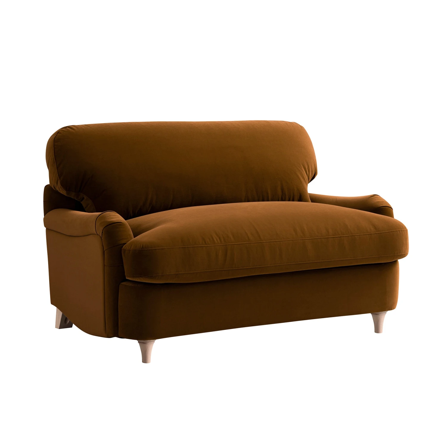 Daphnis Cinnamon Velvet Sofa Bed, Loveseat 14 Daphnis Cinnamon Velvet Sofa Bed, Loveseat - Image 14