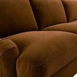 Daphnis Cinnamon Velvet Sofa Bed, Grande Chaise Sofa Right Hand Facing -Daals Store GCSF 2603 CMON VEL RIGHT detail2