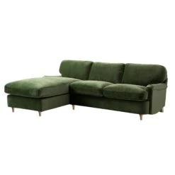 Daphnis Fern Green Velvet Sofa Bed, Grande Chaise Left Hand Facing -Daals Store GCSF 2603 FERN VEL LEFT WB1