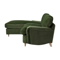 Daphnis Fern Green Velvet Sofa Bed, Grande Chaise Left Hand Facing -Daals Store GCSF 2603 FERN VEL LEFT WB4