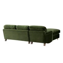 Daphnis Fern Green Velvet Sofa Bed, Grande Chaise Left Hand Facing -Daals Store GCSF 2603 FERN VEL LEFT WB5