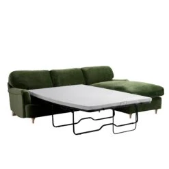 Daphnis Fern Green Velvet Sofa Bed, Grande Chaise Right Hand Facing 16 Daphnis Fern Green Velvet Sofa Bed, Grande Chaise Right Hand Facing -Daals Store GCSF 2603 FERN VEL RIGHT WB2
