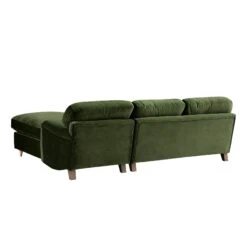 Daphnis Fern Green Velvet Sofa Bed, Grande Chaise Right Hand Facing 21 Daphnis Fern Green Velvet Sofa Bed, Grande Chaise Right Hand Facing -Daals Store GCSF 2603 FERN VEL RIGHT WB5