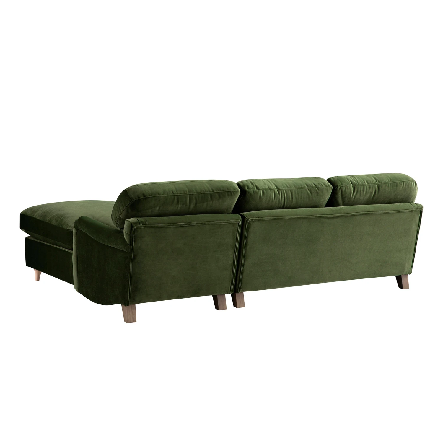 Daphnis Fern Green Velvet Sofa Bed, Grande Chaise Right Hand Facing 10 Daphnis Fern Green Velvet Sofa Bed, Grande Chaise Right Hand Facing - Image 10