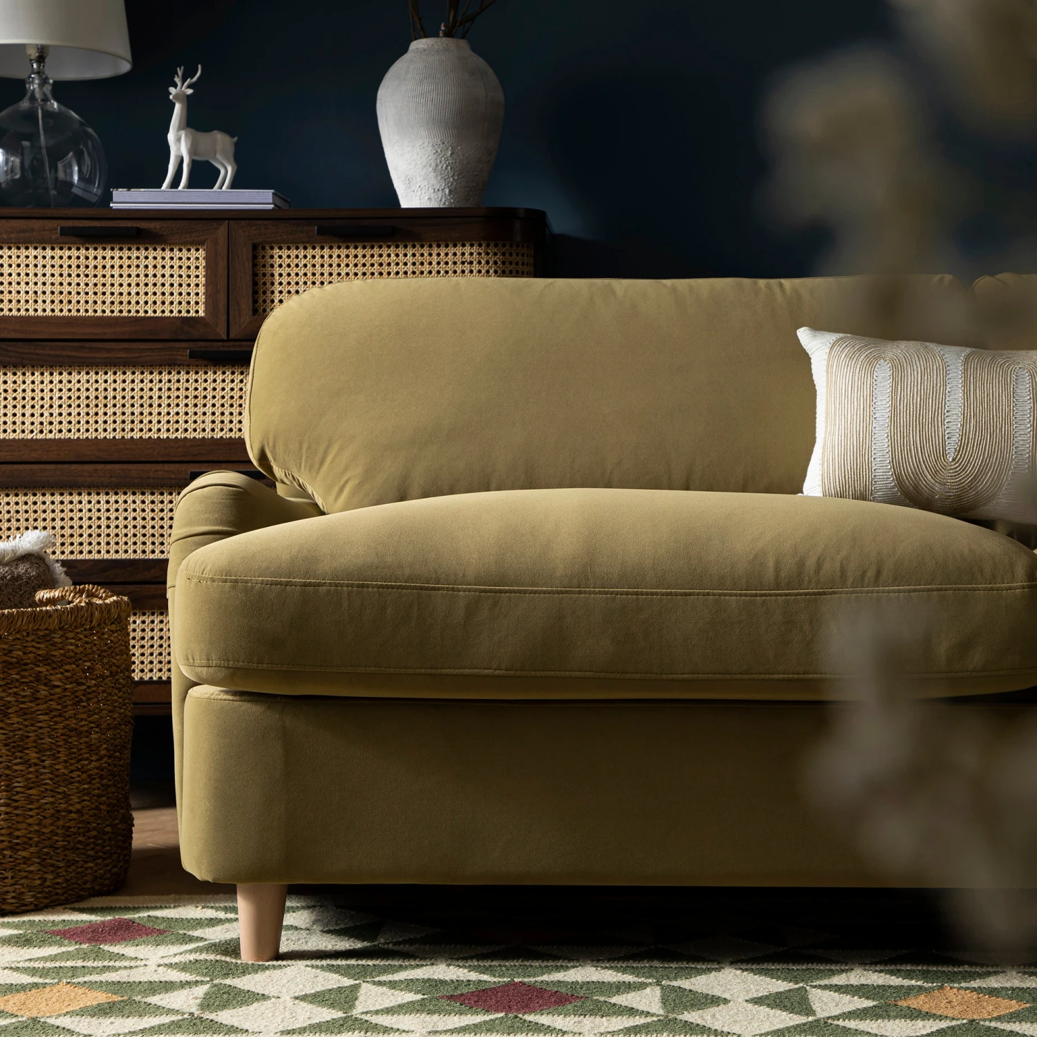 Daphnis Fudge Velvet Sofa Bed, Large 3-Seater 7 Daphnis Fudge Velvet Sofa Bed, Large 3-Seater - Image 7