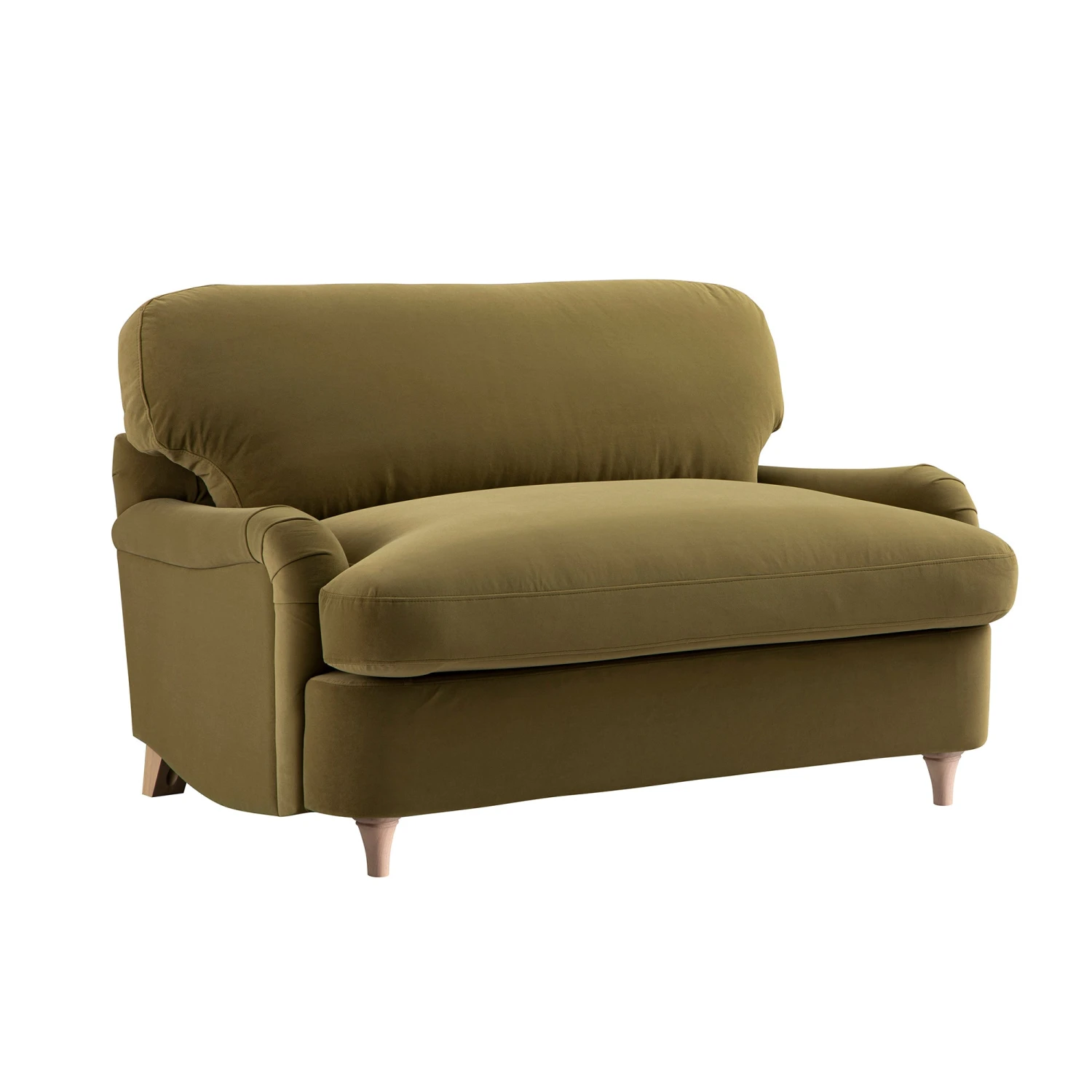 Daphnis Fudge Velvet Sofa Bed, Loveseat 5 Daphnis Fudge Velvet Sofa Bed, Loveseat - Image 5