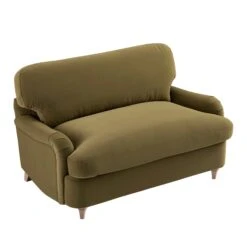 Daphnis Fudge Velvet Sofa Bed, Loveseat 17 Daphnis Fudge Velvet Sofa Bed, Loveseat -Daals Store GCSF 2603 FUDGE VEL LOVESEAT WB5