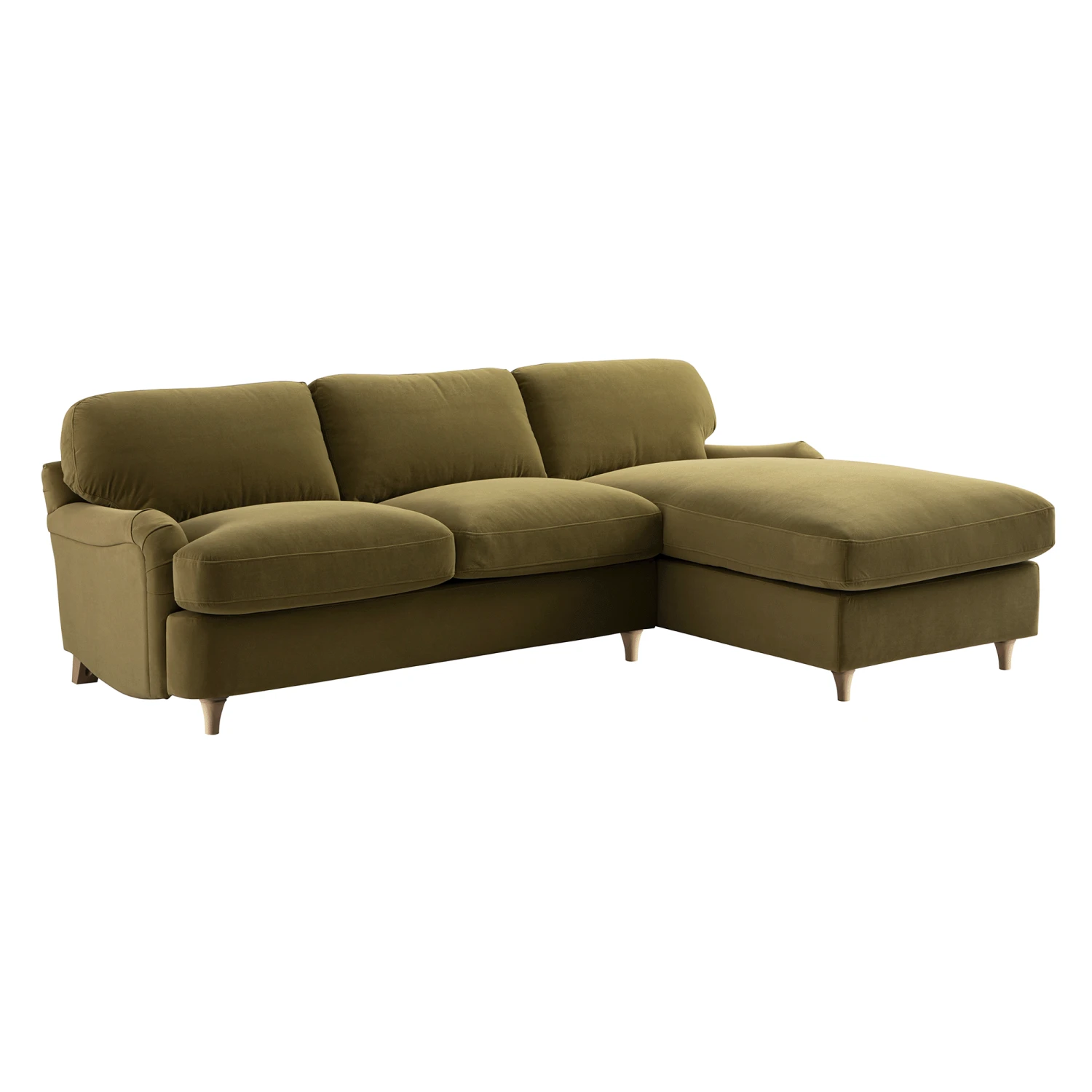 Daphnis Fudge Velvet Sofa Bed, Grande Chaise Right Hand Facing 4 Daphnis Fudge Velvet Sofa Bed, Grande Chaise Right Hand Facing - Image 4