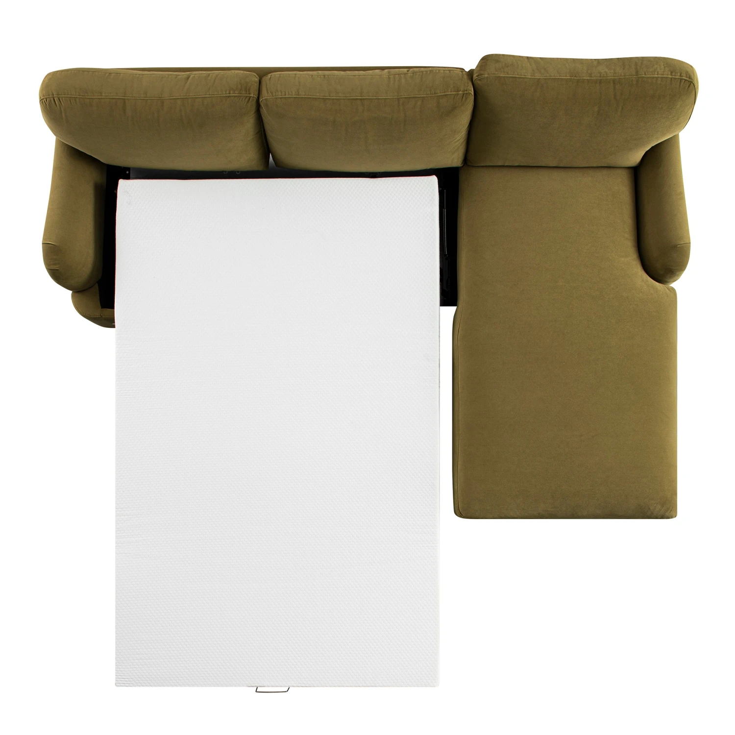 Daphnis Fudge Velvet Sofa Bed, Grande Chaise Right Hand Facing 6 Daphnis Fudge Velvet Sofa Bed, Grande Chaise Right Hand Facing - Image 6