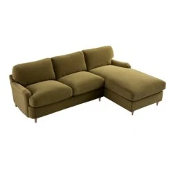Daphnis Fudge Velvet Sofa Bed, Grande Chaise Right Hand Facing 17 Daphnis Fudge Velvet Sofa Bed, Grande Chaise Right Hand Facing -Daals Store GCSF 2603 FUDGE VEL RIGHT WB5