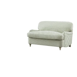 Daphnis Green Striped Linen Blend Fabric Sofa Bed, Loveseat -Daals Store GCSF 2603 GREEN STRIPE LOVESEAT WB GIF