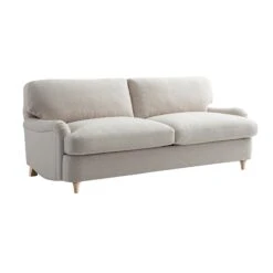 Daphnis Oatmeal Fabric Sofa Bed, Large 3-Seater -Daals Store GCSF 2603 OAT FAB 3ST WB3