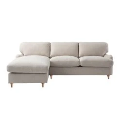 Daphnis Oatmeal Fabric Sofa Bed, Grande Chaise Left Hand Facing 24 Daphnis Oatmeal Fabric Sofa Bed, Grande Chaise Left Hand Facing -Daals Store GCSF 2603 OAT FAB LEFT WB3