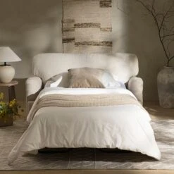 Daphnis Oatmeal Fabric Sofa Bed, Loveseat -Daals Store GCSF 2603 OAT FAB LOVESEAT scene4