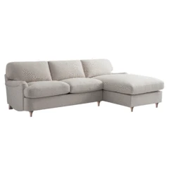 Daphnis Oatmeal Fabric Sofa Bed, Grande Chaise Right Hand Facing -Daals Store GCSF 2603 OAT FAB RIGHT GIF