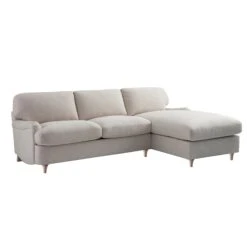 Daphnis Oatmeal Fabric Sofa Bed, Grande Chaise Right Hand Facing -Daals Store GCSF 2603 OAT FAB RIGHT WB1