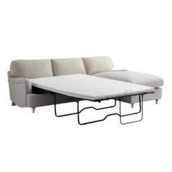 Daphnis Oatmeal Fabric Sofa Bed, Grande Chaise Right Hand Facing -Daals Store GCSF 2603 OAT FAB RIGHT WB2