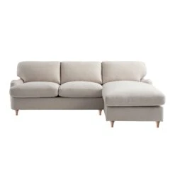 Daphnis Oatmeal Fabric Sofa Bed, Grande Chaise Right Hand Facing -Daals Store GCSF 2603 OAT FAB RIGHT WB3