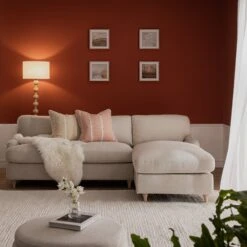 Daphnis Oatmeal Fabric Sofa Bed, Grande Chaise Right Hand Facing -Daals Store GCSF 2603 OAT FAB RIGHT scene3