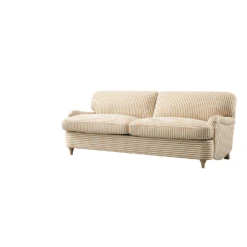 Daphnis Ochre Striped Linen Blend Sofa Bed, Large 3-Seater -Daals Store GCSF 2603 OCHRE STRIPE 3ST WB GIF