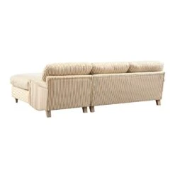 Daphnis Ochre Striped Linen Blend Sofa Bed, Grande Chaise Right Hand Facing 16 Daphnis Ochre Striped Linen Blend Sofa Bed, Grande Chaise Right Hand Facing -Daals Store GCSF 2603 OCHRE STRIPE RIGHT WB6