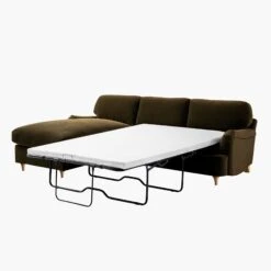 Daphnis Seaweed Velvet Sofa Bed, Grande Chaise Left Hand Facing 26 Daphnis Seaweed Velvet Sofa Bed, Grande Chaise Left Hand Facing -Daals Store GCSF 2603 SWEED VEL LEFT WB2