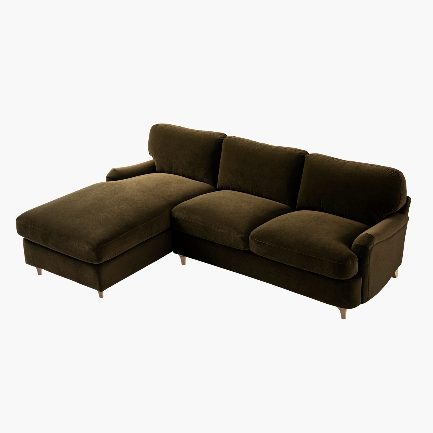 Daphnis Seaweed Velvet Sofa Bed, Grande Chaise Left Hand Facing 14 Daphnis Seaweed Velvet Sofa Bed, Grande Chaise Left Hand Facing - Image 14