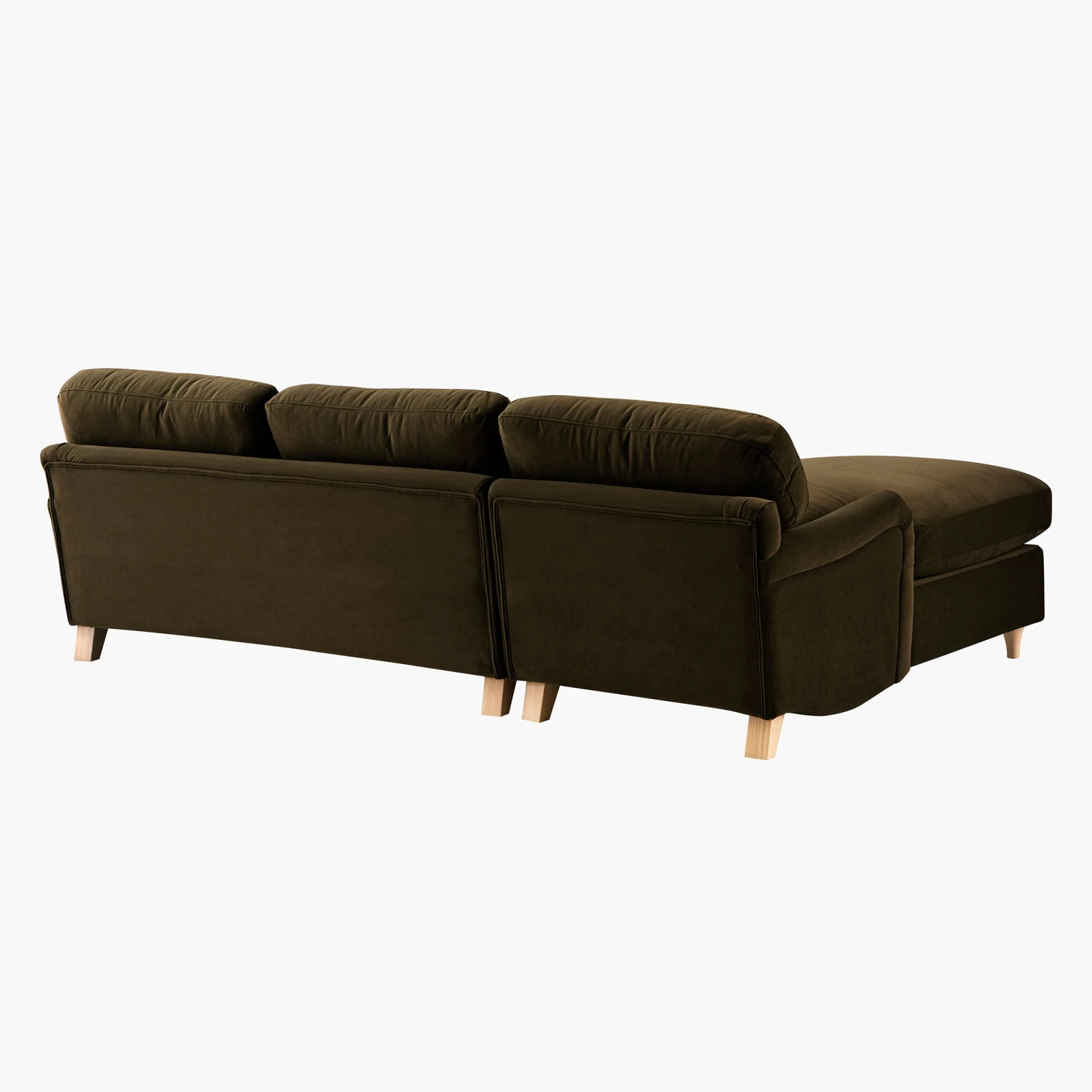 Daphnis Seaweed Velvet Sofa Bed, Grande Chaise Left Hand Facing 16 Daphnis Seaweed Velvet Sofa Bed, Grande Chaise Left Hand Facing - Image 16