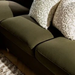 Daphnis Seaweed Velvet Sofa Bed, Grande Chaise Left Hand Facing 24 Daphnis Seaweed Velvet Sofa Bed, Grande Chaise Left Hand Facing -Daals Store GCSF 2603 SWEED VEL LEFT scene6