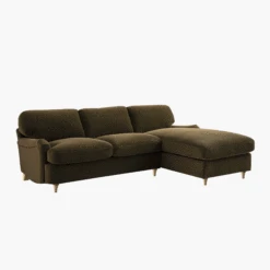 Daphnis Seaweed Velvet Sofa Bed, Grande Chaise Right Hand Facing -Daals Store GCSF 2603 SWEED VEL RIGHT GIF