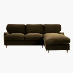 Daphnis Seaweed Velvet Sofa Bed, Grande Chaise Right Hand Facing -Daals Store GCSF 2603 SWEED VEL RIGHT WB3