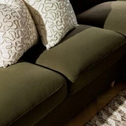 Daphnis Seaweed Velvet Sofa Bed, Grande Chaise Right Hand Facing -Daals Store GCSF 2603 SWEED VEL RIGHT scene6